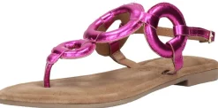 Lazamani Sandalen Plat Fuchsia Hot