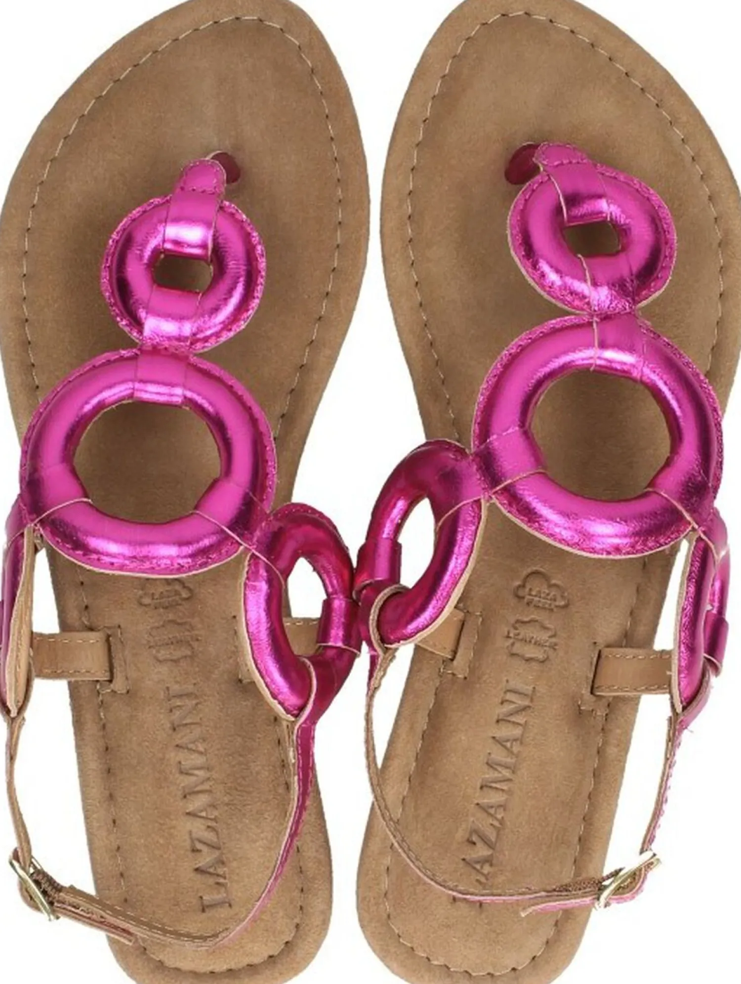 Lazamani Sandalen Plat Fuchsia Hot