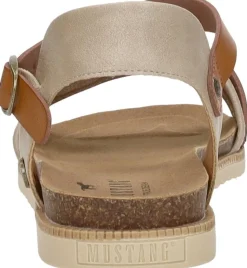 Mustang Sandalen Plat Beige Hot