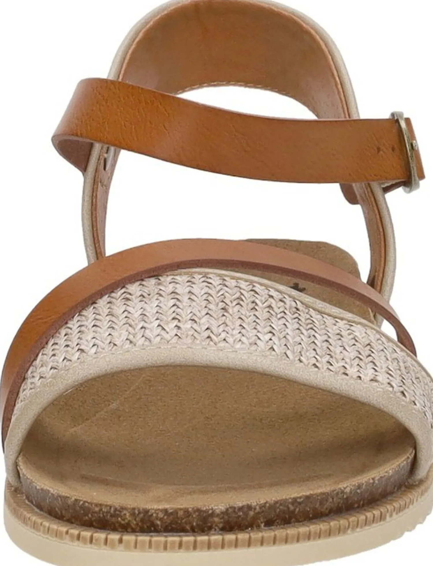 Mustang Sandalen Plat Beige Hot
