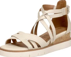 Tamaris Sandalen Plat Gebroken wit Hot