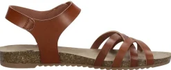 Mustang Sandalen Plat Cognac Discount
