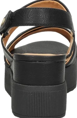 Mustang Sandalen Plat Zwart New