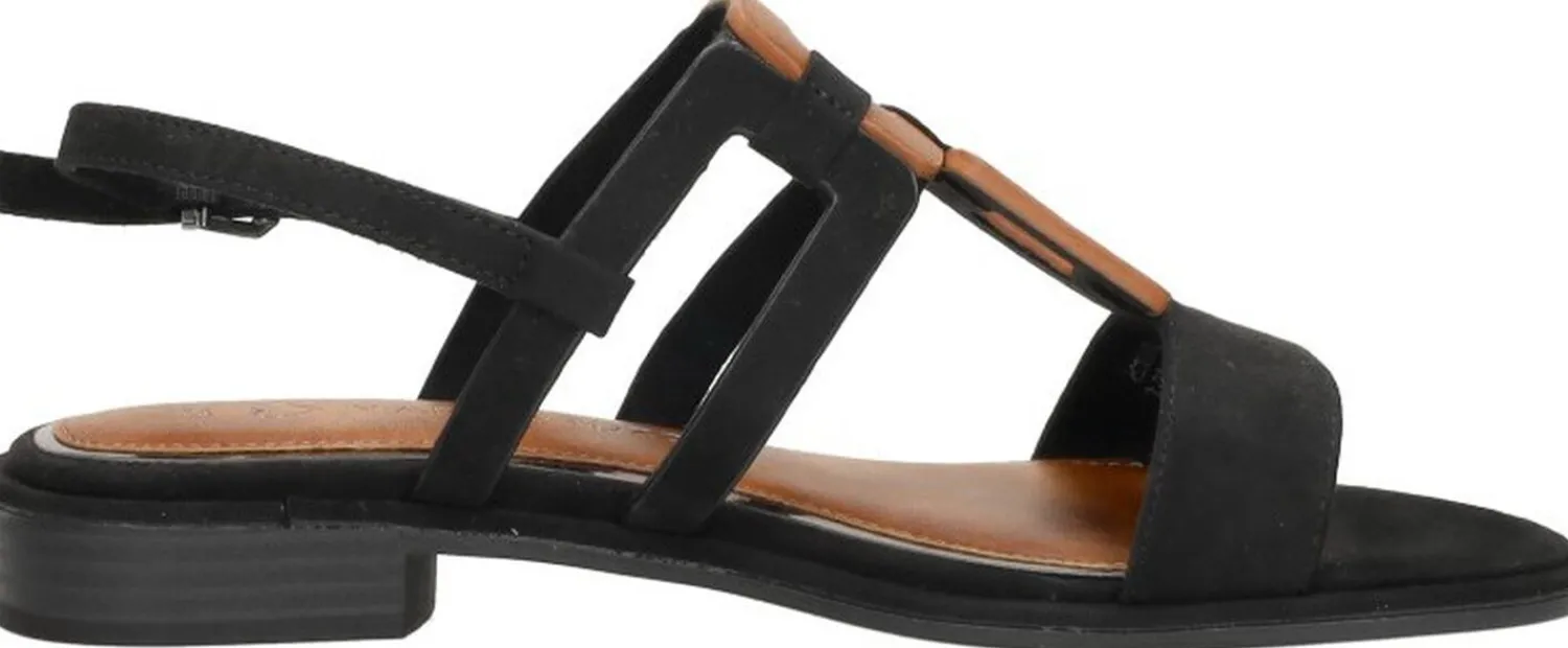 Marco Tozzi Sandalen Plat Zwart Online