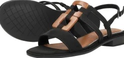 Marco Tozzi Sandalen Plat Zwart Online