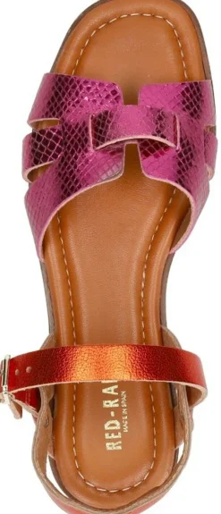 Red Rag Sandalen Plat Fuchsia Outlet
