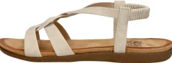 Sub55 Sandalen Plat Gebroken wit Outlet