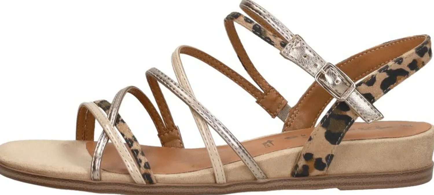 Tamaris Sandalen Plat Cognac Fashion