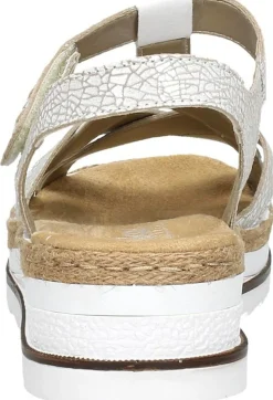 Rieker Sandalen Plat Wit Discount