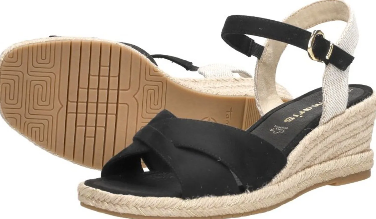 Tamaris Sandalen Touwzool Zwart Sale