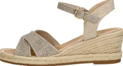 Tamaris Sandalen Touwzool Goudkleur Sale