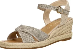 Tamaris Sandalen Touwzool Goudkleur Sale