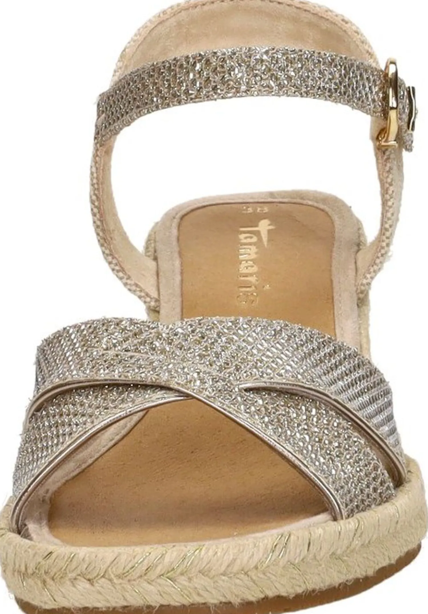 Tamaris Sandalen Touwzool Goudkleur Sale