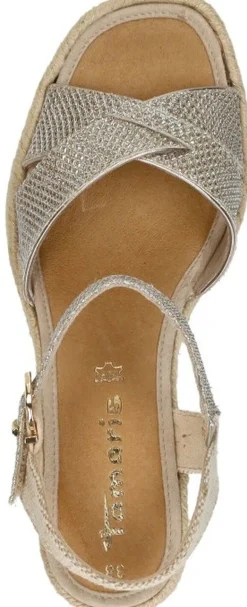 Tamaris Sandalen Touwzool Goudkleur Sale