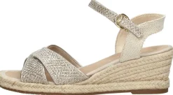Tamaris Sandalen Touwzool Goudkleur Sale