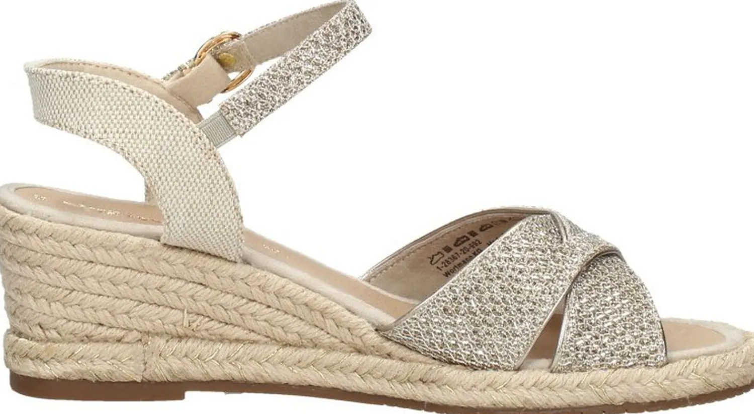 Tamaris Sandalen Touwzool Goudkleur Sale