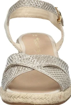 Tamaris Sandalen Touwzool Goudkleur Sale