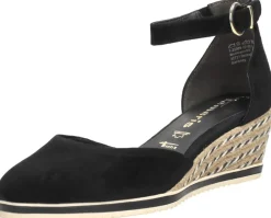 Tamaris Sandalen Touwzool Zwart Clearance