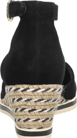 Tamaris Sandalen Touwzool Zwart Clearance