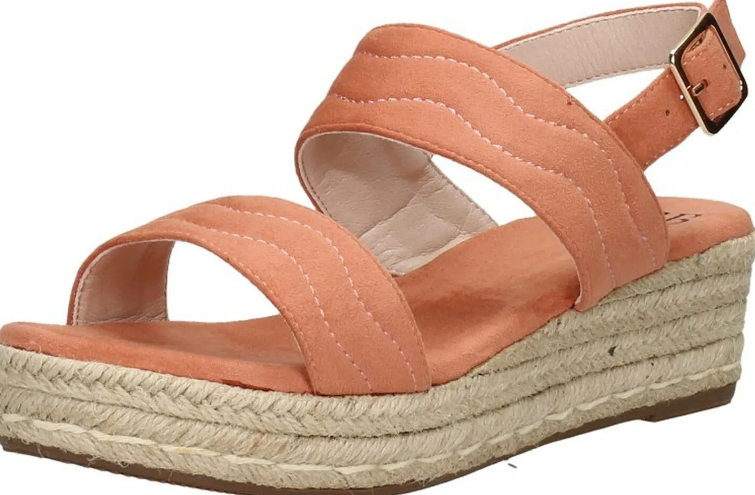Sub55 Sandalen Touwzool Koraal rood Discount