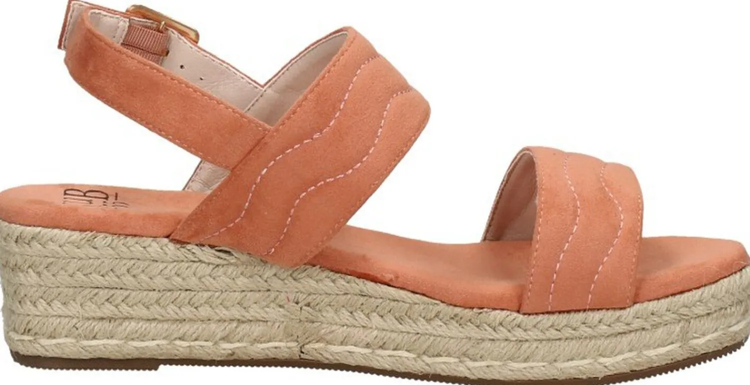 Sub55 Sandalen Touwzool Koraal rood Discount