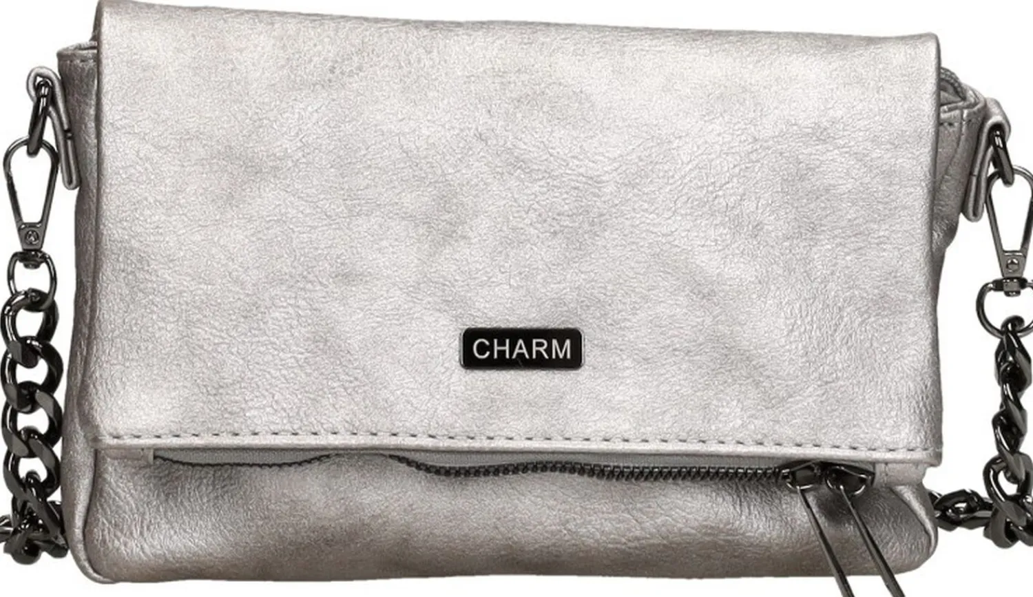 Charm London Schoudertas Zilverkleur Outlet