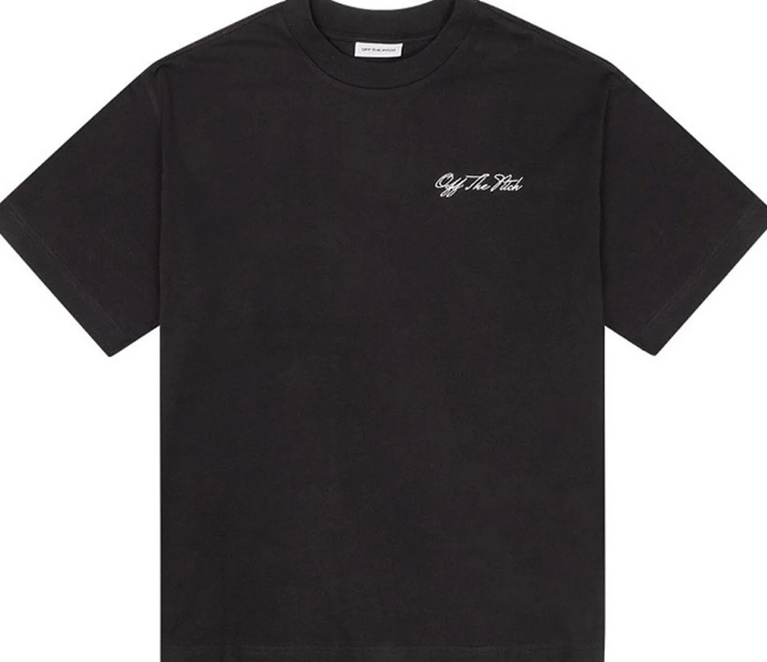 Off The Pitch Script Loose Fit Tee Unisex Zwart Online