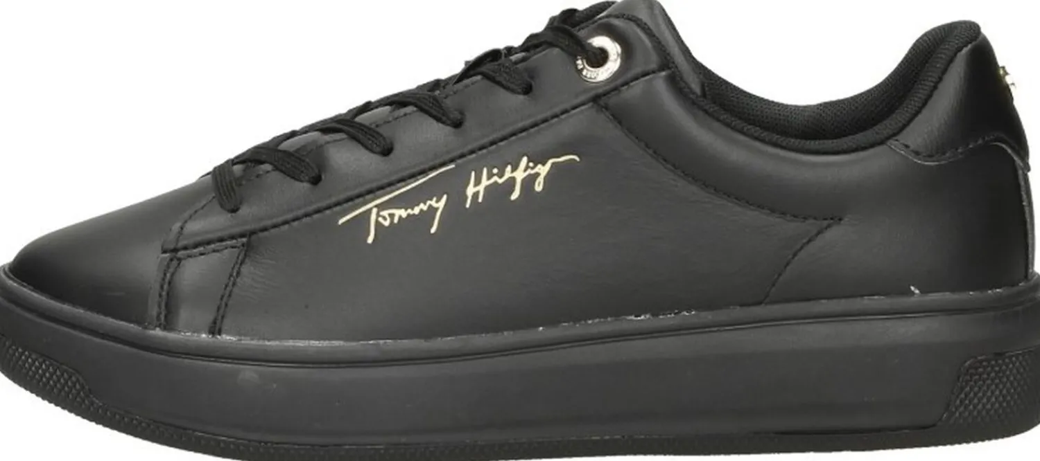 Tommy Hilfiger Signature Court Sneaker Zwart Best