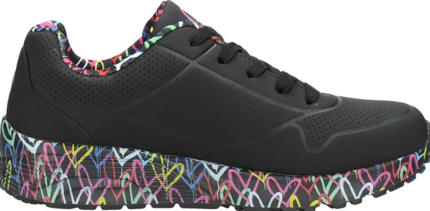 Skechers X Jgoldcrown: Uno Lite Zwart Best