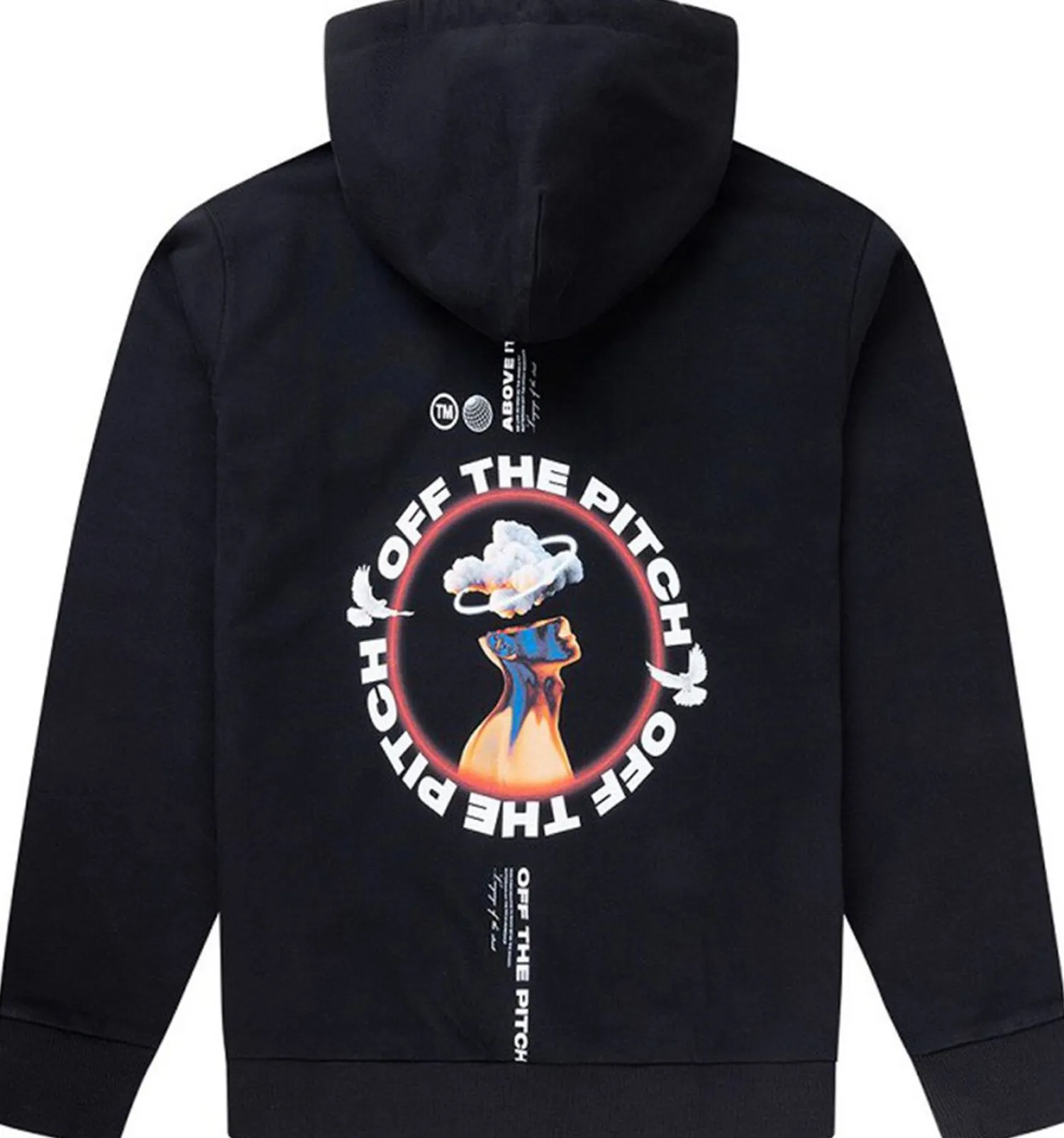 Off The Pitch Sky- High Hood Zwart Hot