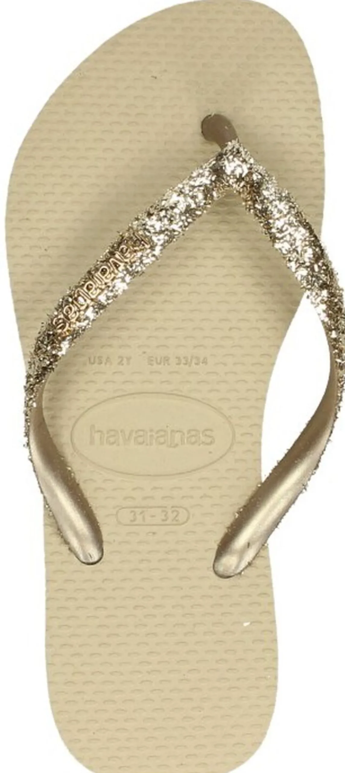 Havaianas Slim Glitter Beige Hot