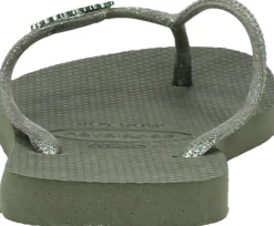 Havaianas Slim Logo Metallic Groen Sale