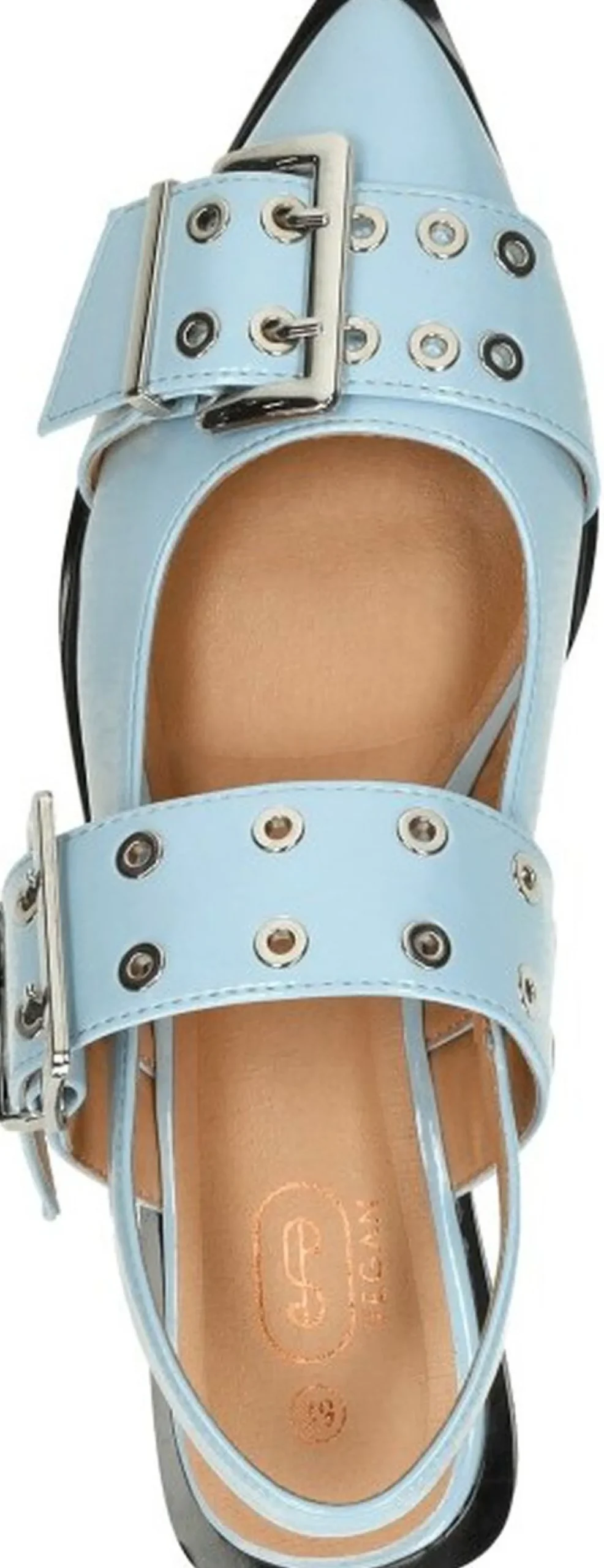 Shoecolate Slingbacks Licht blauw Fashion