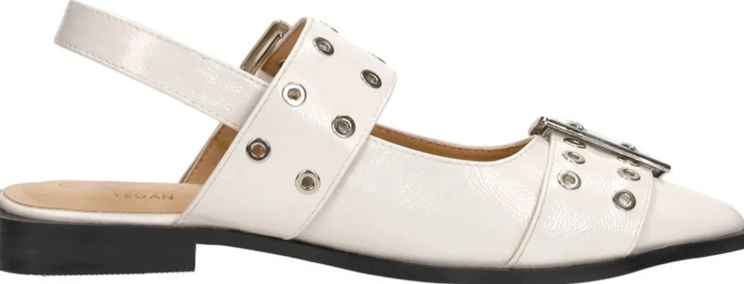 Shoecolate Slingbacks Gebroken wit Discount