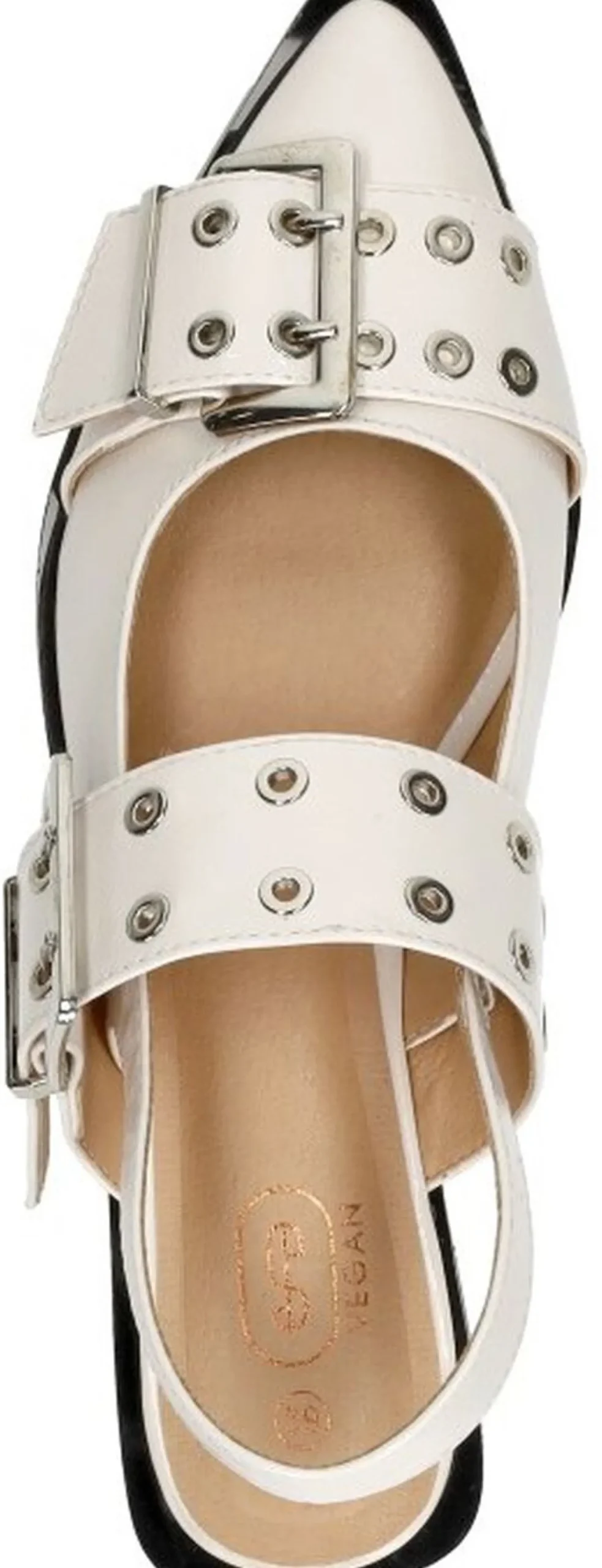 Shoecolate Slingbacks Gebroken wit Discount