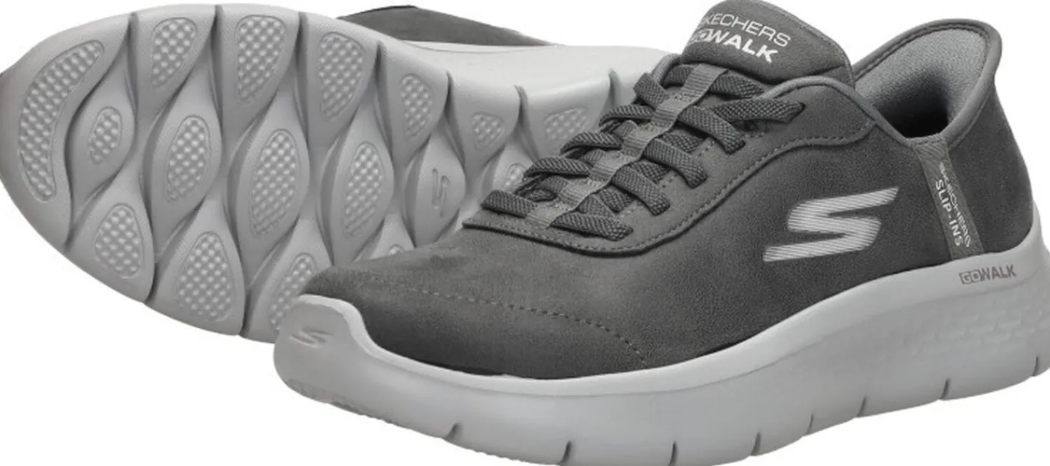 Skechers Slip-Ins: Go Walk Flex Donkergrijs Hot
