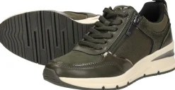 Tamaris Sneakers Laag Groen Fashion