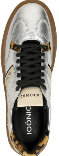 Iqonic Sneakers Laag Zilverkleur Outlet