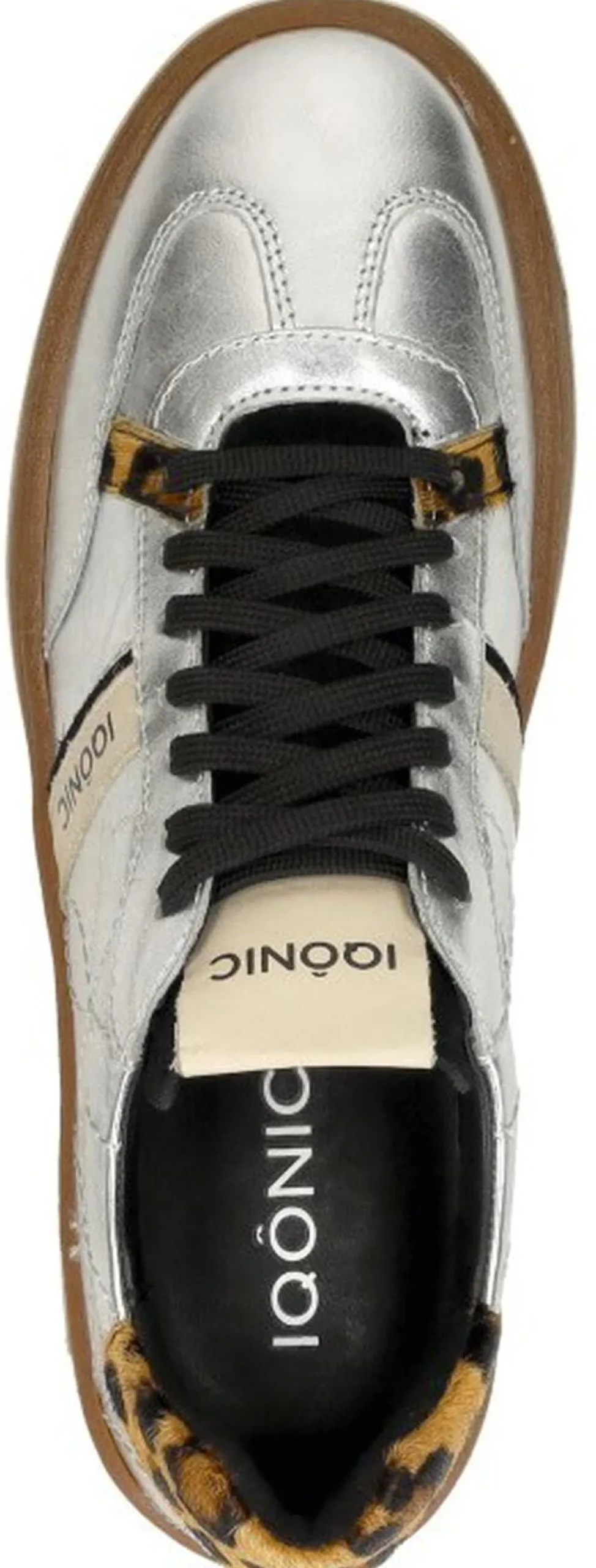 Iqonic Sneakers Laag Zilverkleur Outlet