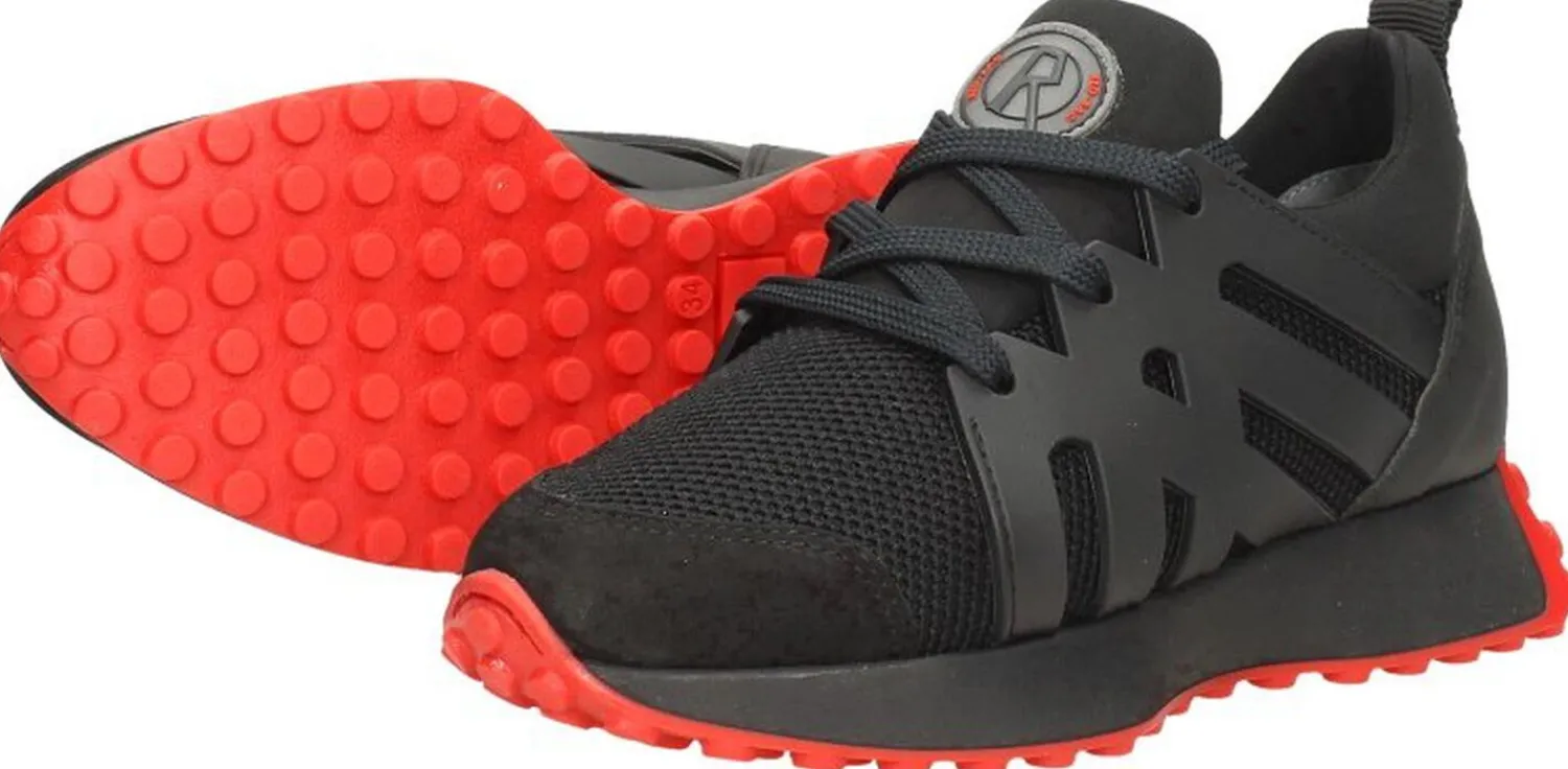 Red Rag Sneakers Laag Zwart Hot