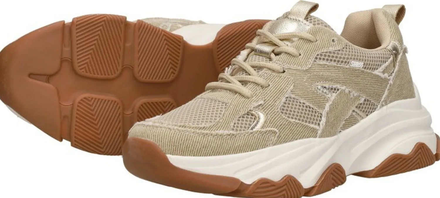 Sub55 Sneakers Laag Beige Hot