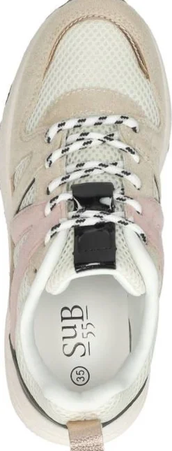 Sub55 Sneakers Laag Beige Clearance