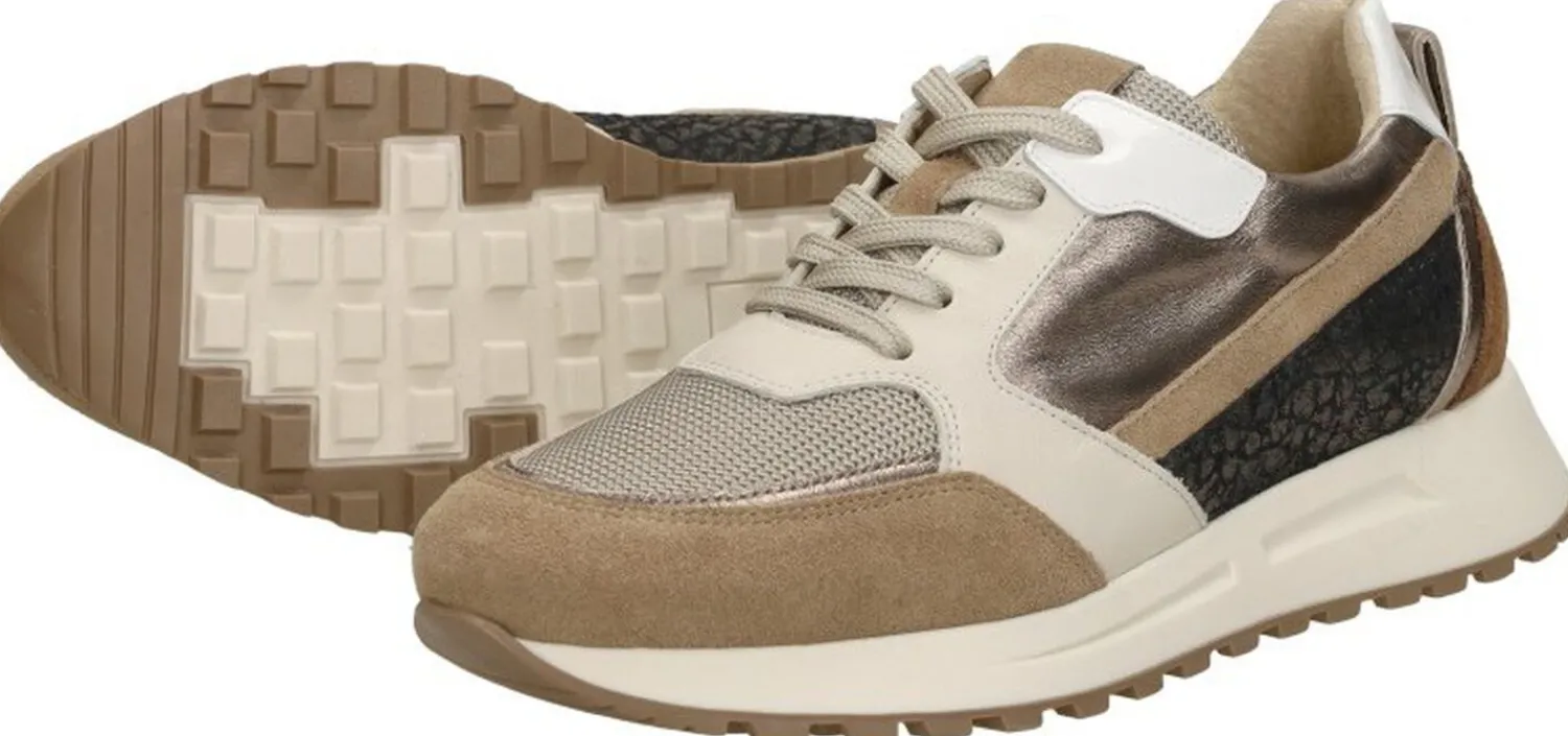 Aqa Sneakers Laag Beige New