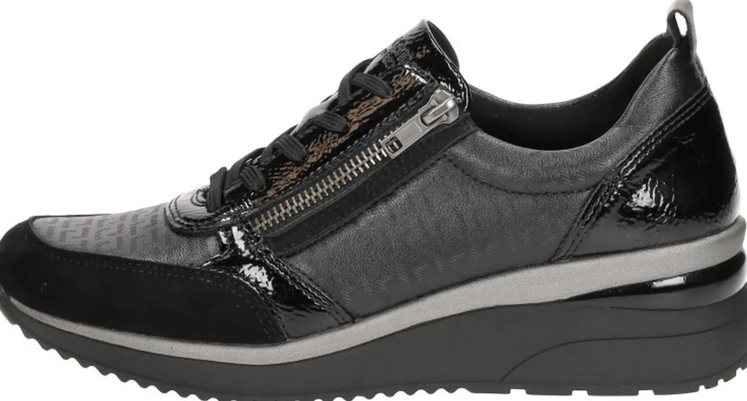 Remonte Sneakers Laag Zwart Fashion