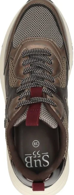 Sub55 Sneakers Laag Donkerbruin Discount