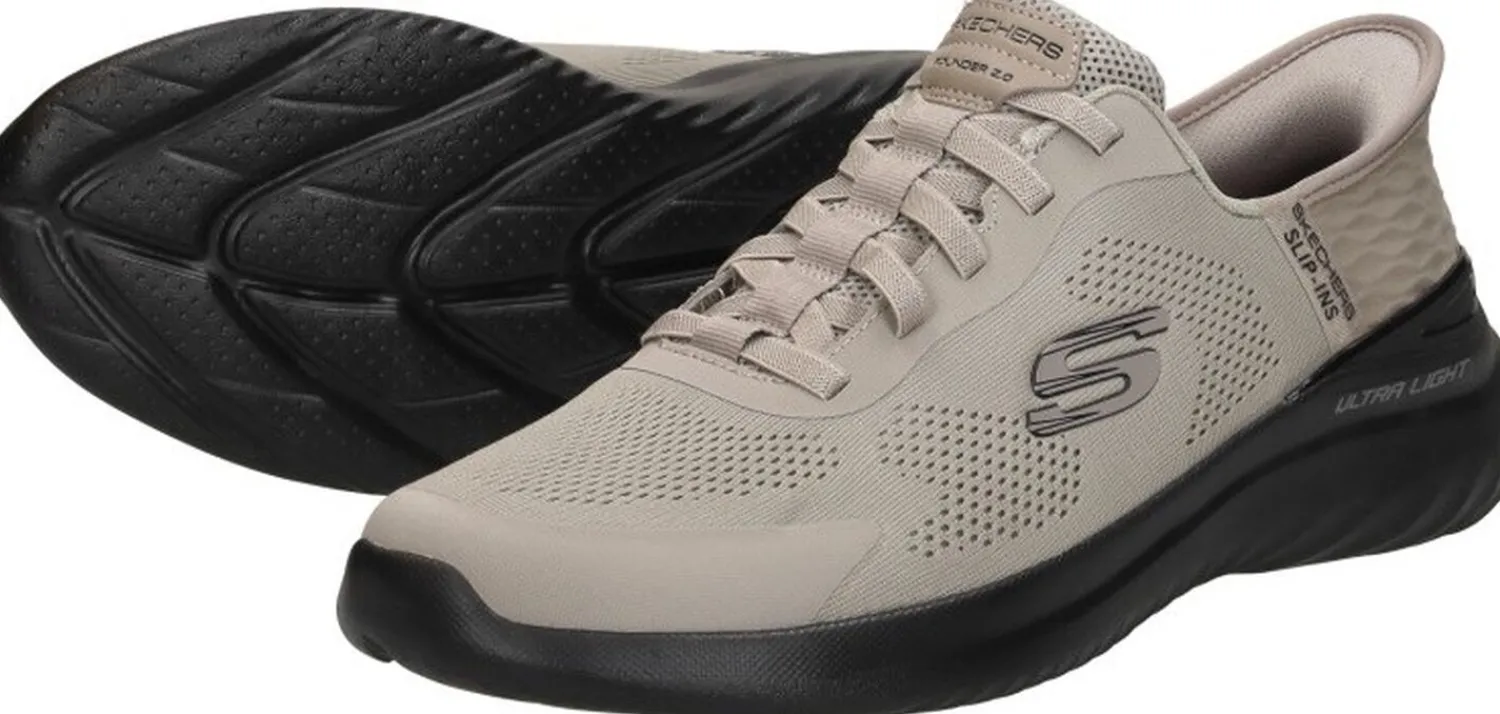 Skechers Sneakers Laag Taupe Discount