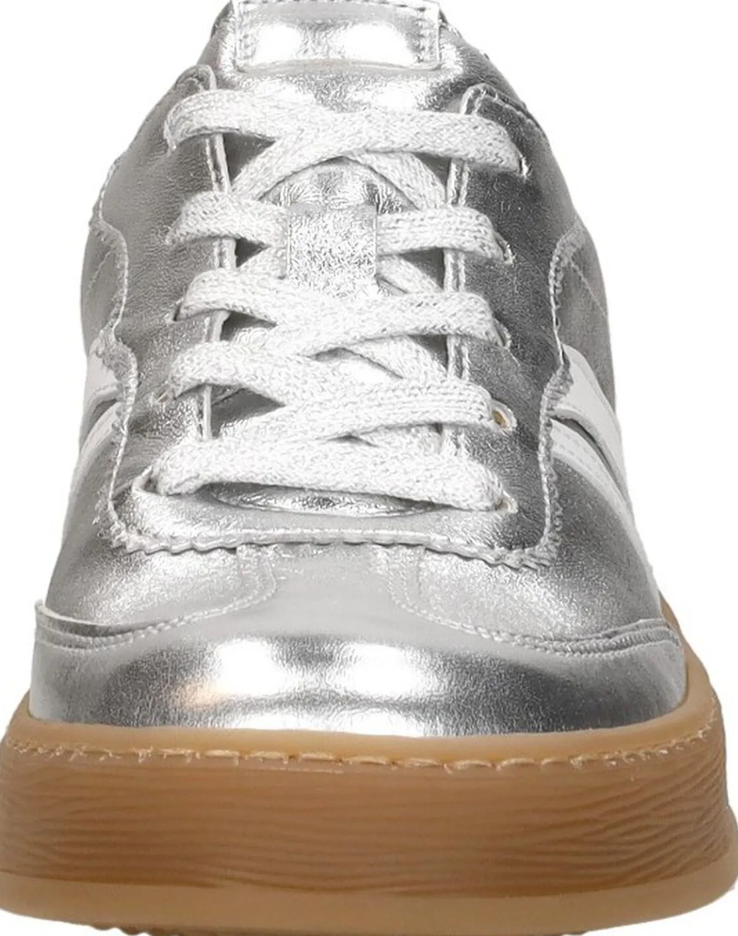 Gabor Sneakers Laag Zilverkleur Discount