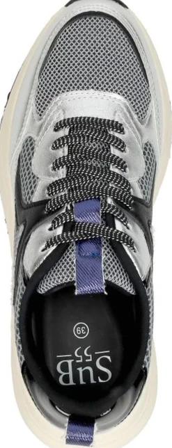 Sub55 Sneakers Laag Zilverkleur Hot
