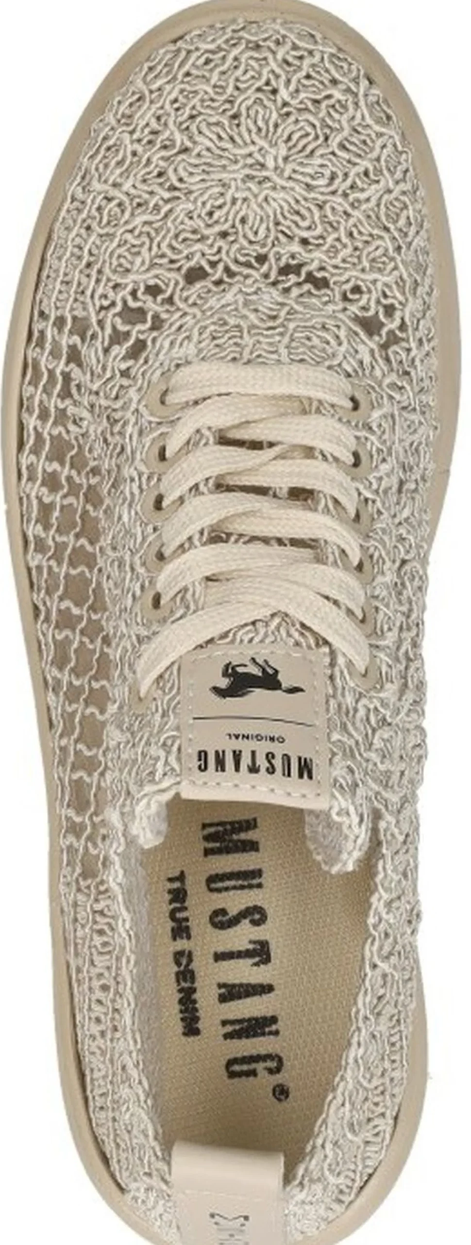 Mustang Sneakers Laag Beige Clearance