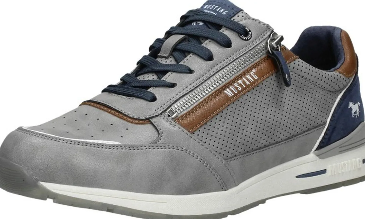 Mustang Sneakers Laag Donkergrijs Fashion
